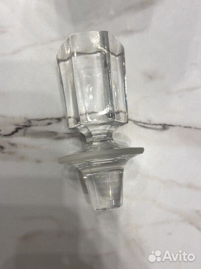 Графин и стопки снежинка винтаж хрустальный СССР