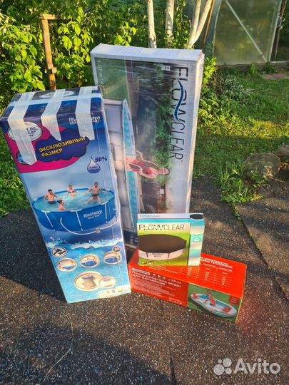 Каркасный бассейн 305х100 bestway + опции