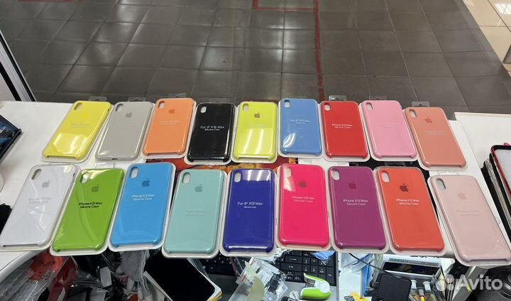 Чехлы Silicone Case iPhone XS MAX