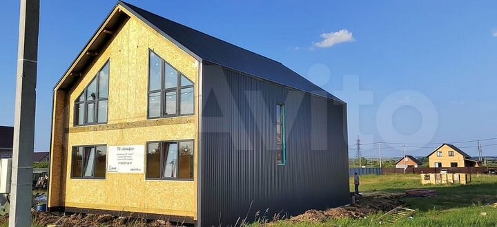 Коттедж 160 м² на участке 10 сот.