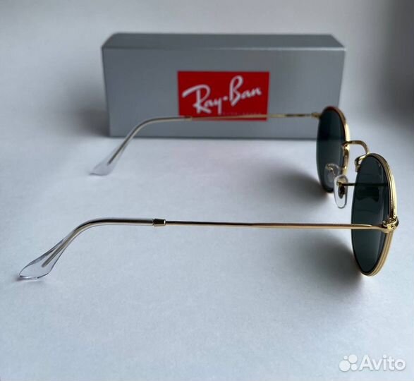 Очки Ray Ban Round Metal зеленые