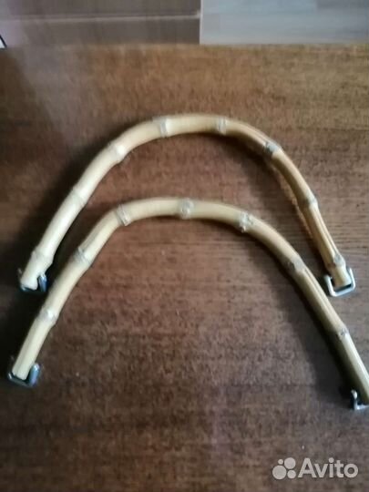 Винтажные бамбуковые ручки для сумки