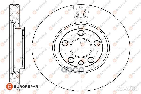 Диск тормозной передний 1618862880 eurorepar