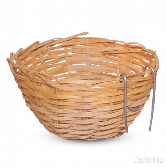 PT8103-1 Гнездо плетёное для птиц d 80мм с креплен