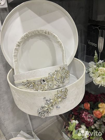 Корзина на свадьбу сини коробка поднос хонча