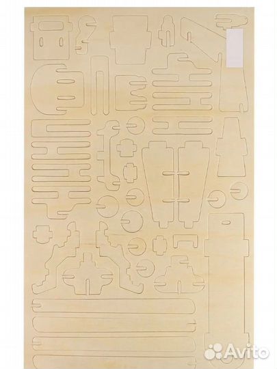 Вертолет конструктор деревянный новый