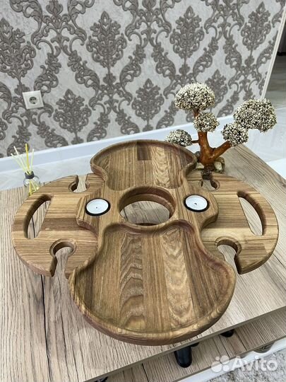 Винный столик менажница