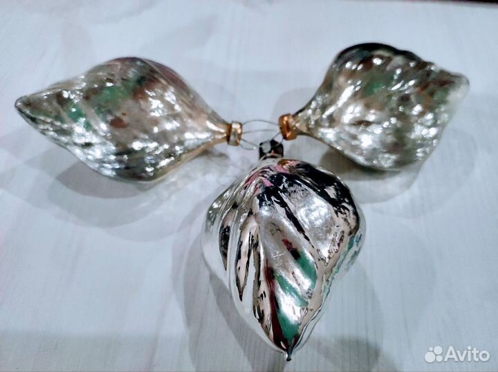 Елочные игрушки СССР листики