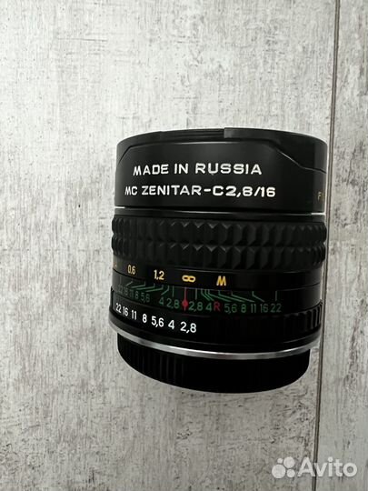 Продается объектив Зенитар С2,8/16 фишай