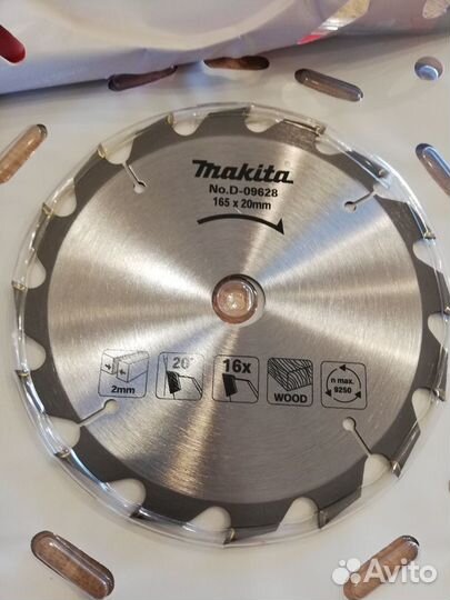 Пильный диск по дереву Makita 16T (D-09628) 165x2