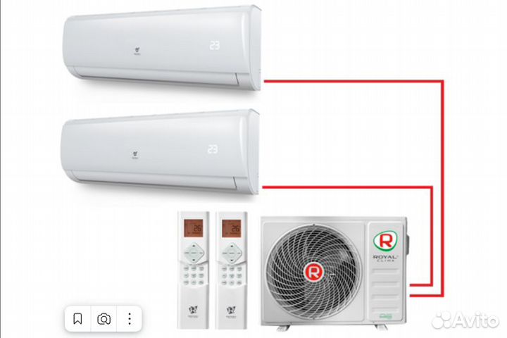 Мультисплит система на 2 помещения
