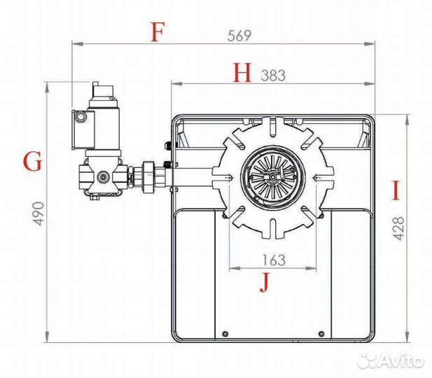 Газовая горелка CKI-G350 (350 кВт)