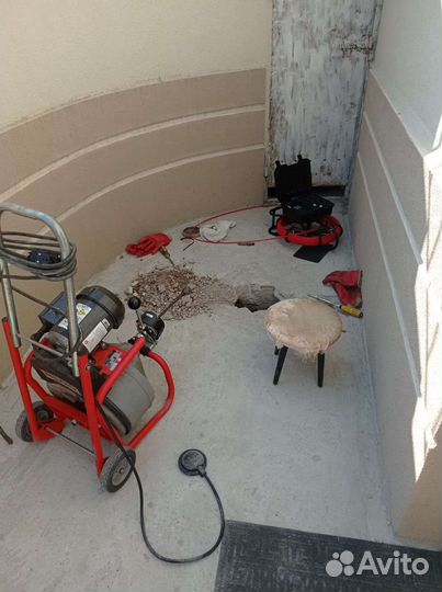 Прочистка канализации, устранение засора