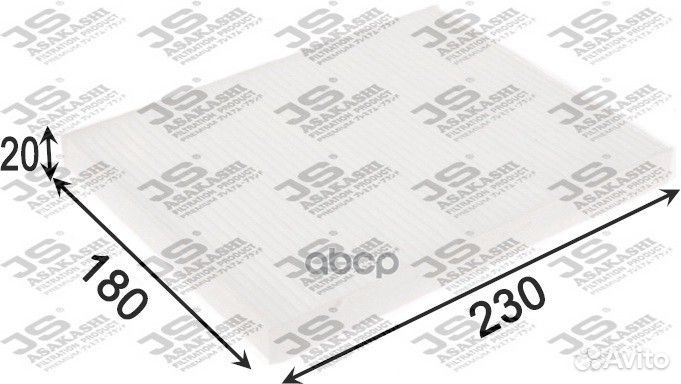 AC9410 JS Asakashi Фильтр салона AC9410 JS Asak