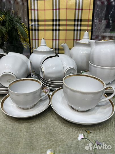 Набор чайный и кофейный (Дулевский, времен СССР)