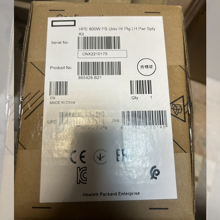 [865428-B21] Блок Питания Hp 800w 865428-B21 866727-001 G10+