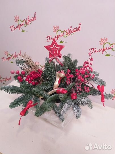 Новогодняя композиция из нобилиса