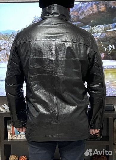 Кожаная дубленка