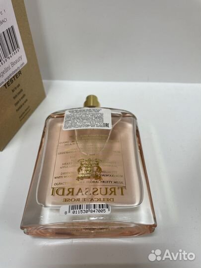 Trussardi Delicate Rose edt 100мл тестер