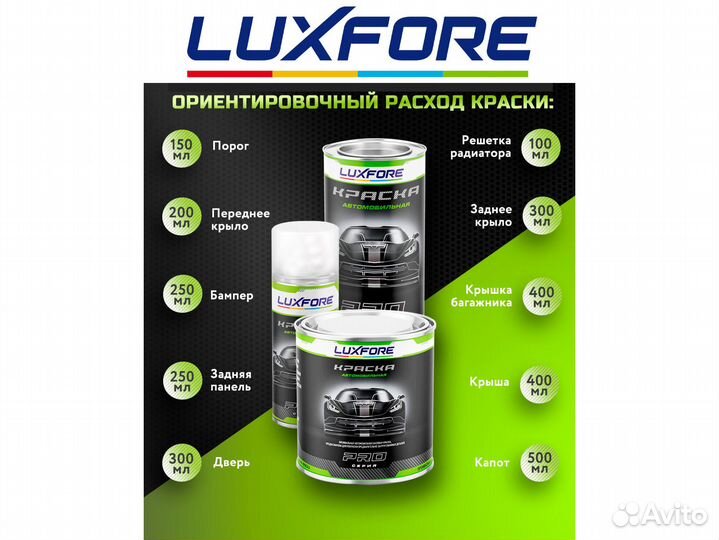 Краска Luxfore 1,5л. (Kia P8 Polar White)