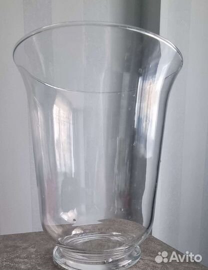 Ваза для цветов стеклянная для больших букетов