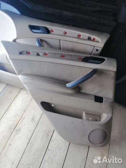 Дверные карты Бмв Х5 Е53 кожанные