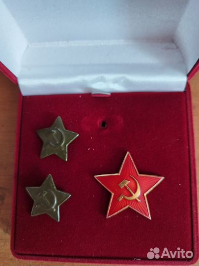 Кокарда красная звезда