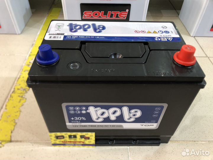 Аккумулятор Topla Top Asia (Словения) 75Ач 740А