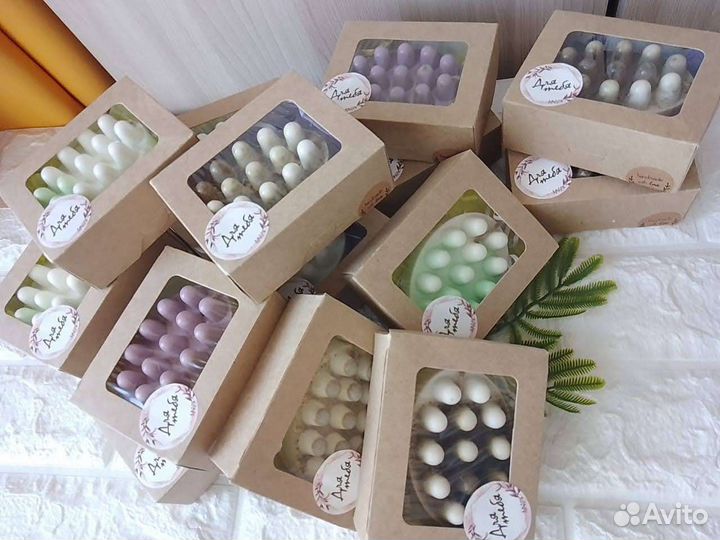 Массажное мыло ручной работы. Подарок любимым