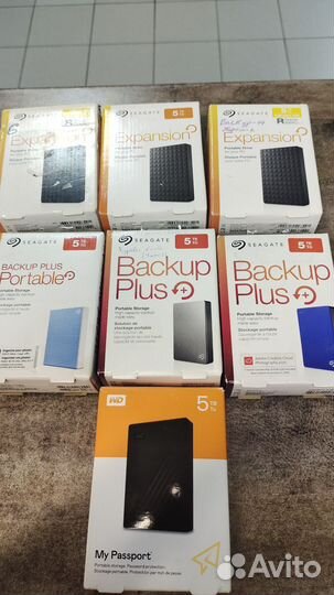 Внешний жесткий диск HDD 5Tb Seagate/WD