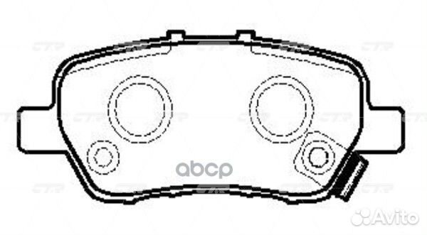 Колодки тормозные дисковые GK0387 CTR
