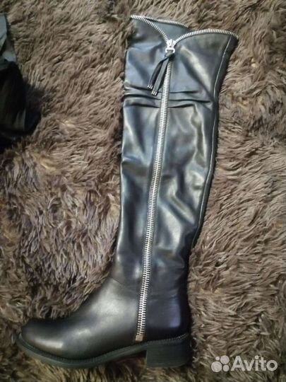 Сапоги зимние натуральная кожа 36