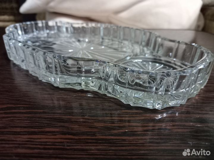 Блюдо хрусталь СССР