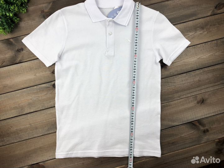 Футболка Поло белая для мальчика Англия