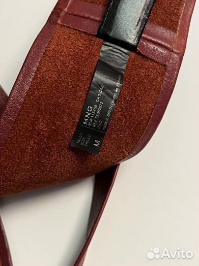 Ремень пояс женский кожа mango