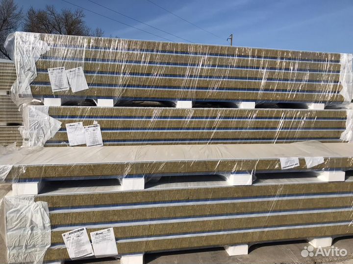 Сэндвич-панели с наполнителем Минвата или Пенополи