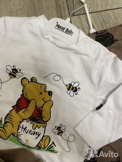 Костюм боди/штаны/шапочка 0/3, 3/6, 6/9, 9/12