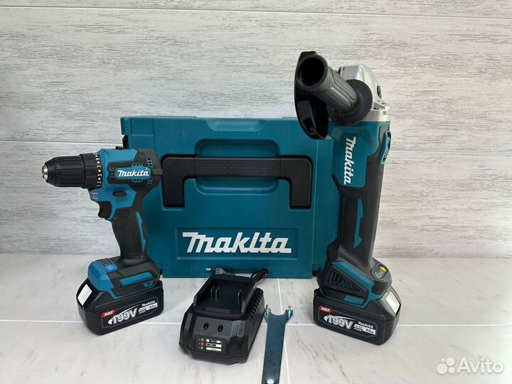 Бесщеточный шуруповерт Makita 2в1 Шуруповерт, ушм