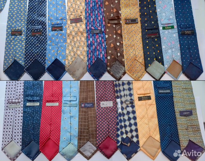 Галстуки 1000 шт. Louis Vuitton, Hermes