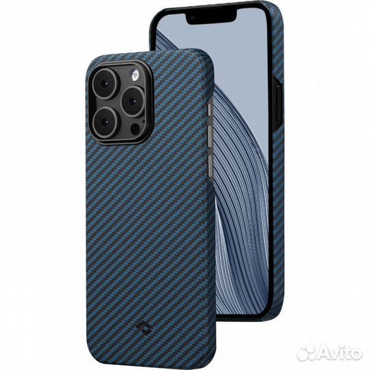 Чехол Pitaka MagEZ Case 3 Black/Blue Twil Pro Max