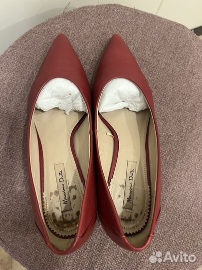 Красные туфли Massimo dutti