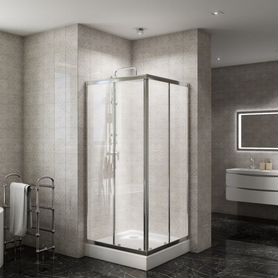 Душевой уголок BelBagno DUE 1900х900х900 хром DUE