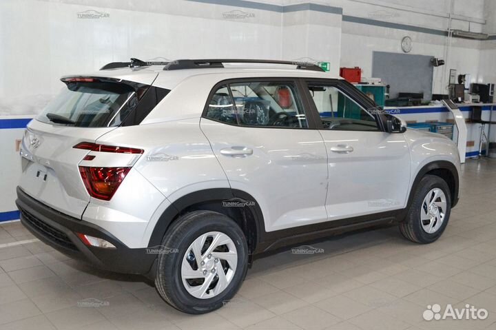 Рейлинги (Черный муар) Hyundai Creta 2021+