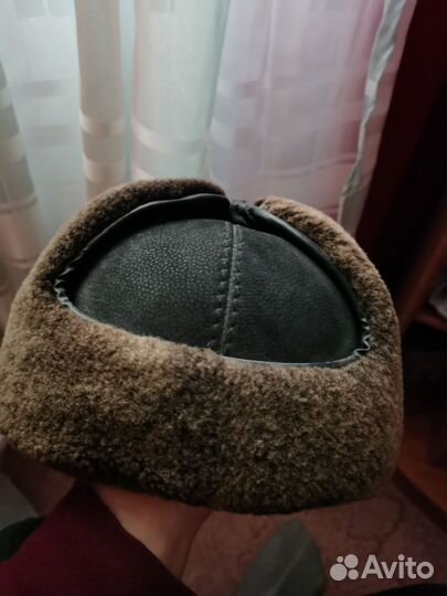 Мужская кожаная кепка