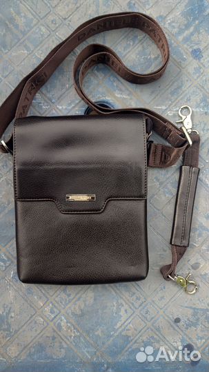 Мужская кожаная сумка через плечо