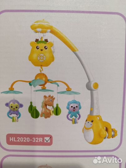 Мобиль-ночник на кроватку с проектором