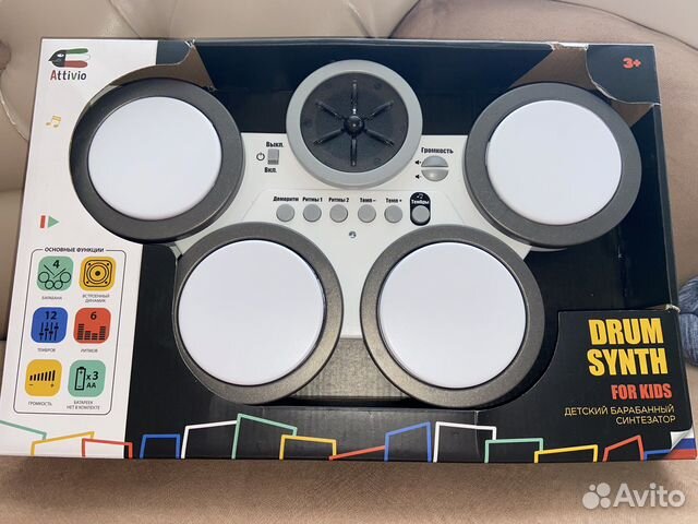 Детский барабанный синтезатор