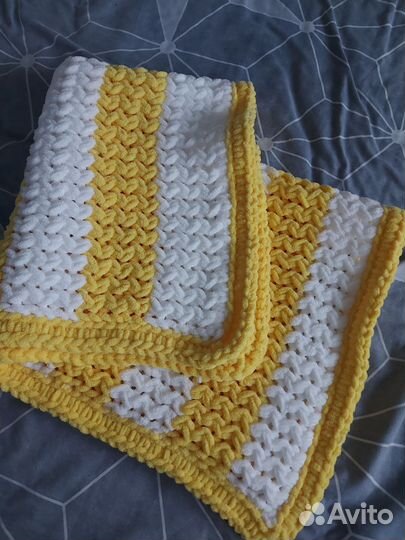 Плед детский вязаный ручная работа