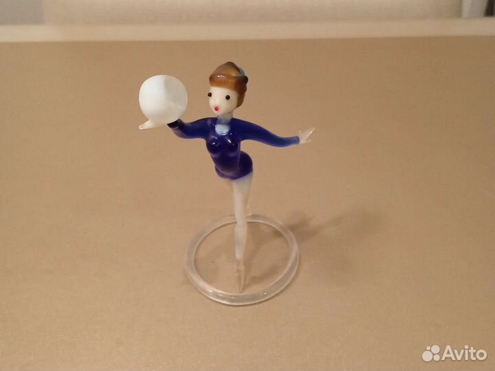 Статуэтки цветное стекло; Носорог эбеновое дерево