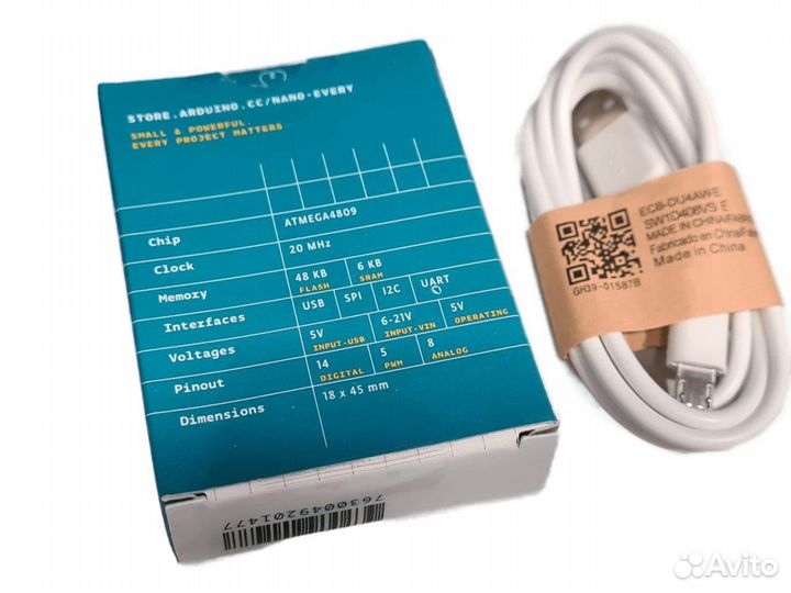 Контроллер Arduino Nano-V3 Every Mini USB